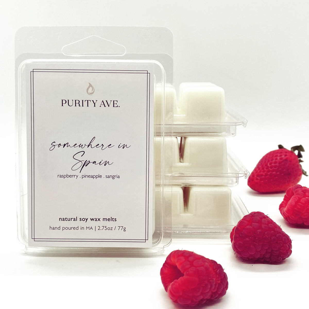 Berry Scented Wax Melts, Hand-poured Strawberries, Raspberries and